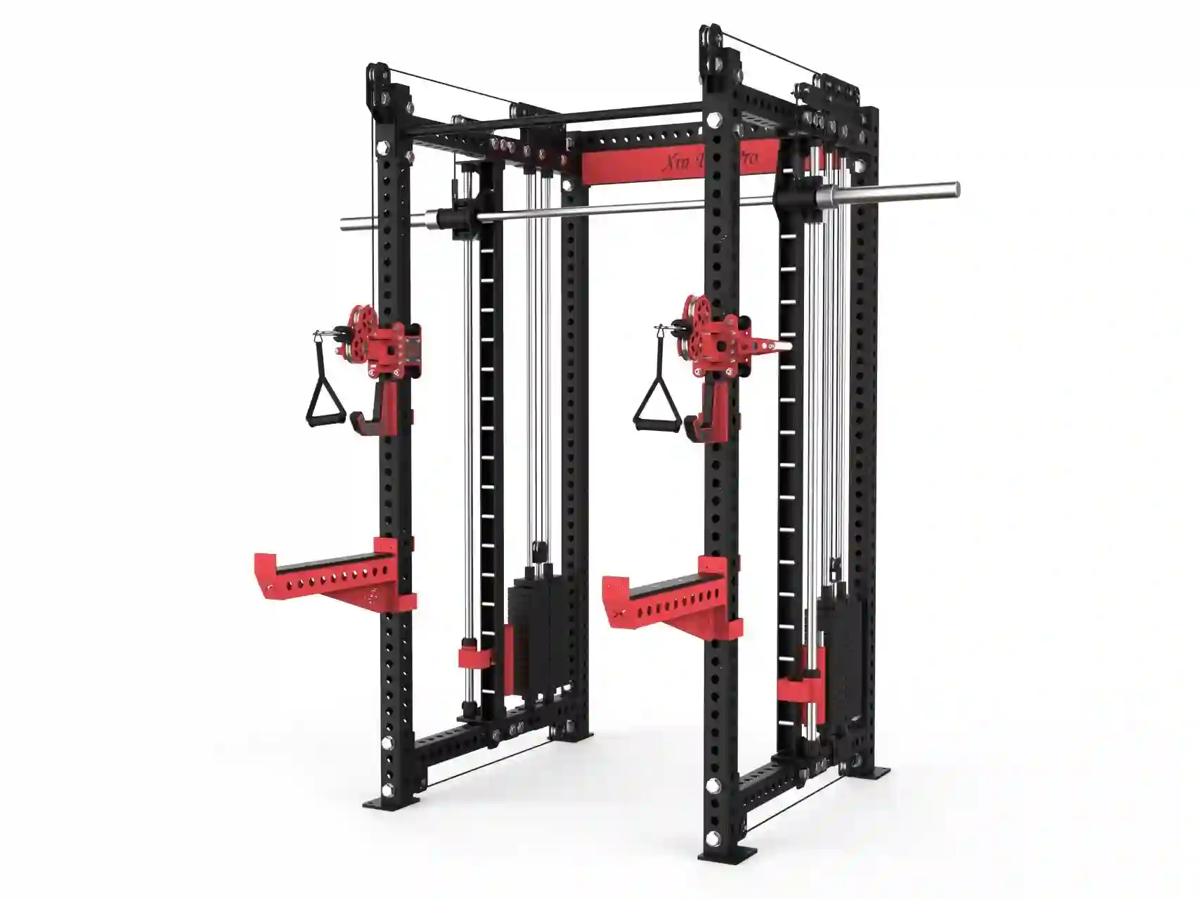 Front Mounted Smith Machine with Movable Pulley
