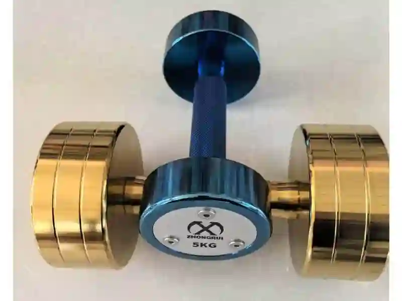 XDT Color Plated Solid Steel Dumbbell